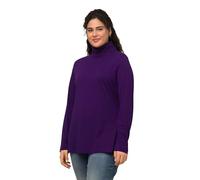 Ulla Popken Camiseta básica para Mujer, Deep Purple, 50-52
