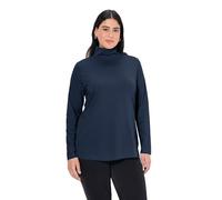 Ulla Popken Camiseta, Cuello Alto, Slim, Manga Larga Marina 50+ 646813755-50+