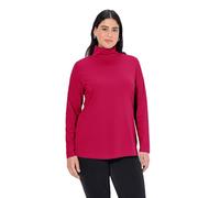 Ulla Popken Camiseta básica para Mujer, Rojo, 50-52