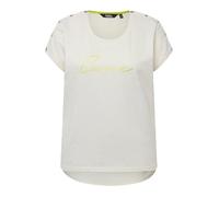 Ulla Popken Camiseta con Botones e impresión, Talla Grande 830341, Blanco, 48-50 Mujeres