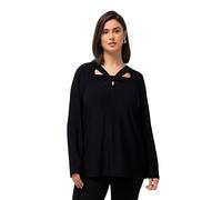 Ulla Popken Camiseta con Corte, Armada Oscura, 52-54 para Mujer