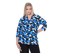 Ulla Popken Camiseta de Cuello de cáliz para Mujer, Tallas Grandes, Tallas Grandes