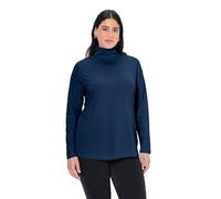 Ulla Popken - Camiseta de Manga Larga para Mujer, Tallas Grandes, Tallas Grandes, Azul Oscuro, 54-56