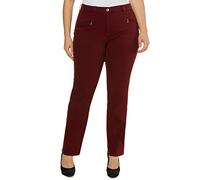 Ulla Popken Camiseta de Mujer Tallas Grandes Tallas Grandes Tallas Grandes Camiseta Slim Cuello Redondo Manga Larga, Morado, 54-56
