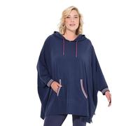Ulla Popken Camiseta para Mujer | Tallas grandes, talla grande, poncho de loungwear, de gran tamaño