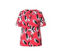 Ulla Popken Camiseta rojo / negro / blanco L-XL rojo / negro / blanco
