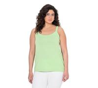 Ulla Popken - Camiseta sin Mangas para Mujer, Tallas Grandes, Tallas Grandes, Verde, 48-50
