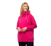 Ulla Popken Camiseta Sport, Cuello alzado Ancho, Bolsillos, Mangas largas raglán Rosa Magenta 46+ 713963528-46+