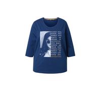 Ulla Popken Camiseta zafiro / gris / naranja / blanco XXL-XXXL EUR