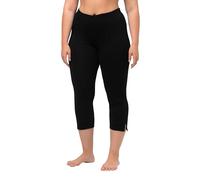 Ulla Popken Caprihose, Pantalones para Mujer, Negro (Schwarz 10), 44 (Talla Del Fabricante: 42+)