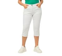 Ulla Popken Caprijeans Basic Pantalón de Vestir, White Denim, 62 para Mujer