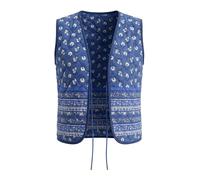 Ulla Popken Chaleco azul / azul real / blanco L-XL azul / azul real / blanco