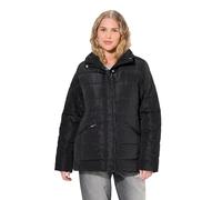 Ulla Popken Steppjacke mit Leichter Wattierung, Stehkragen, Eingriffstatschen Chaqueta, Negro, 44-46 Mujeres