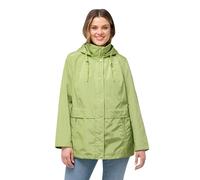Ulla Popken Especialista Hyprar Windbreaker: Chaqueta de Entretiempo con Capucha 825242, Verde, 46-48 Mujeres