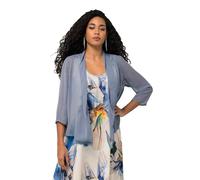 Ulla Popken Chaqueta de chifón, Oversize, Cuello Chal, Manga 3/4 Negro 50+ 817211100-50+