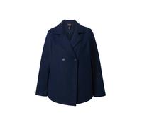 Ulla Popken - Caban de Forro Polar para Mujer, Tallas Grandes, Talla Grande, Cuello de Solapa, Manga Larga