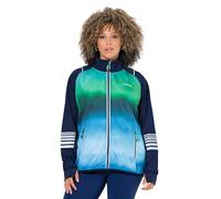 Ulla Popken Chaqueta Funcional 2 en 1, Power Stretch, Mangas Desmontables Azul Oscuro 58+ 840113750-58+
