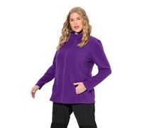 Ulla Popken Fleecejacke, Baukastensystem, Innenjacke, Stehkragen Chaqueta Polar, Ciruela Oscura, 44-46 Mujeres