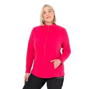 Ulla Popken Fleecejacke, Baukastensystem, Innenjacke, Stehkragen Chaqueta Polar, Magenta, 44-46 Mujeres