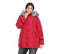 Ulla Popken Chaqueta técnica Acolchada HYPRAR, hidrófuga, Capucha Rojo rubí 58+ 833338544-58+