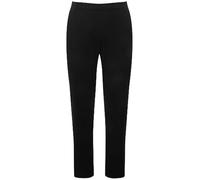 Ulla Popken Chino Pantalones sin Cordones, Negro, 45W / 32L para Mujer