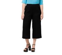 Ulla Popken Culotte 827604 Pantalón, Negro, 36W x 32L para Mujer