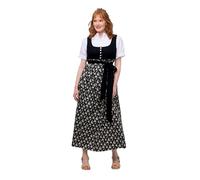 Ulla Popken Dirndl Empire Style Vestido, Marine, 46 para Mujer