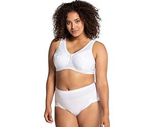 Ulla Popken Entlastungs-BH, Cup C-g, Sujetador para Mujer, Blanco, 140C