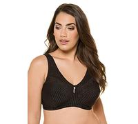 Ulla Popken Entlastungs-BH, Cup C-G Sujetador Relieve, Opaco, Schwarz, 120E para Mujer