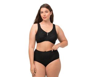 Ulla Popken Entlastungs-BH, Cup C-G Sujetador Relieve, Opaco, Schwarz, 130E para Mujer
