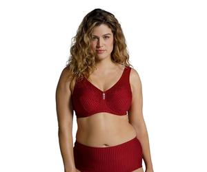 Ulla Popken Entlastungs-BH, Cup C-G Sujetador, Rojo Oscuro, 135E para Mujer