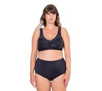 Ulla Popken Entlastungs-BH, Struktur, Ohne Bügel, Cup C-H Sujetador, Oscuro Morado, 120D Mujeres