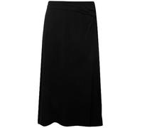 Ulla Popken Falda de Mujer con Detalle de Nudo Especial 829360, Negro, 48-50