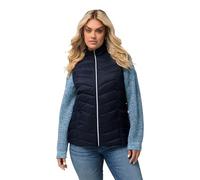 Ulla Popken Grs Hyprar-Chaleco Acolchado Impermeable, Negro, 50-52 para Mujer