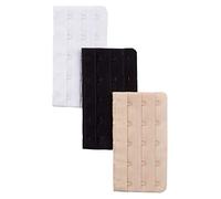 Ulla Popken Haken&ösenverschluss 3er Pack Extensores Sujetador, Multicolor (Multicolor 90), 75 (Talla del Fabricante: 3+) para Mujer