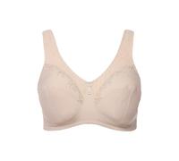 Ulla Popken Hasta la Talla 145J, Sujetador Reductor Kelly, Bustier, Acolchado y sin Aros, Tirantes Anchos, no ejerce presión Blanco Perla 115B 658495650-115B