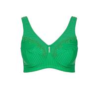 Ulla Popken Hasta la Talla 145J, Sujetador Reductor Kelly, Bustier, Acolchado y sin Aros, Tirantes Anchos, no ejerce presión Verde Hierba 115D 658495447-115D