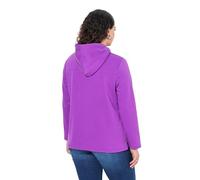 Ulla Popken Hoodie, True, Kapuze, Kordel, Taschen, Langarm Sudaderas, Morado, 58-60 para Mujer