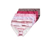 Ulla Popken Horizon 830048-Pack de 5 Cartas Midi Ropa Interior, Rosa Viejo, 58-60 Mujeres