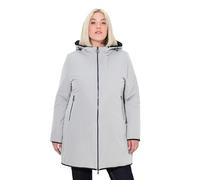 Ulla Popken Hyprar Reversible Jacket Chaquetas, Gris Medio, 50-52 Mujeres