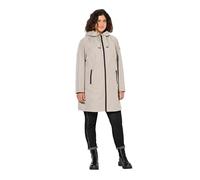 Ulla Popken Hyprar Funktionsjacke, Wasserdicht, Kapuze Chaqueta, Gris Medio, 50-52 Mujeres