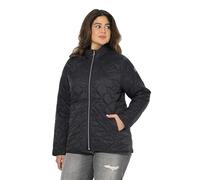 Ulla Popken Hyprar Leichtstepp-Jacke, Wasserabweisend, Recycelt Chaqueta, Negro, 54-56 Mujeres