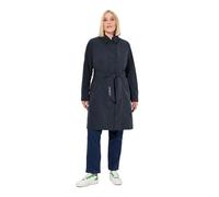 Ulla Popken Hyprar Softshell-Trenchcoat, Wasserabweisend, Gürtel Abrigos, Marine, 54-56 Mujeres