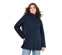 Ulla Popken Hyprar Softshelljacke, Kapuze Abnehmbar Chaqueta, Marine, 44-46 Mujeres