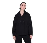 Ulla Popken Indoorjacke mit Weiten Ärmeln Chaquetas y Blazers de Interior, Negro, 48-50 Mujeres
