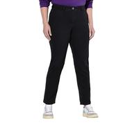Ulla Popken Jeans, Boyfriend Pantalones Casuales, Negro, 36W / 32L Mujeres