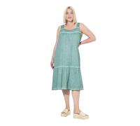 Ulla Popken Jerseykleid mit Volants und Eingriffstaschen VestidoVerde