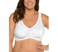 Ulla Popken Jona Extra, Sujetador sin aros para Mujer, Blanco, 120E