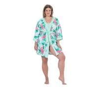 Ulla Popken Kimono para mujer, tallas grandes, tallas grandes