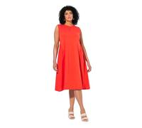 Ulla Popken Kleid, Materialmix Vestido de Mezcla de Materiales, Paprika, 48-50 Mujeres